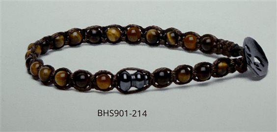 Bracciale Tamashii Essenza in Argento Occhio di tigre BHS901-214 - BHS901-214